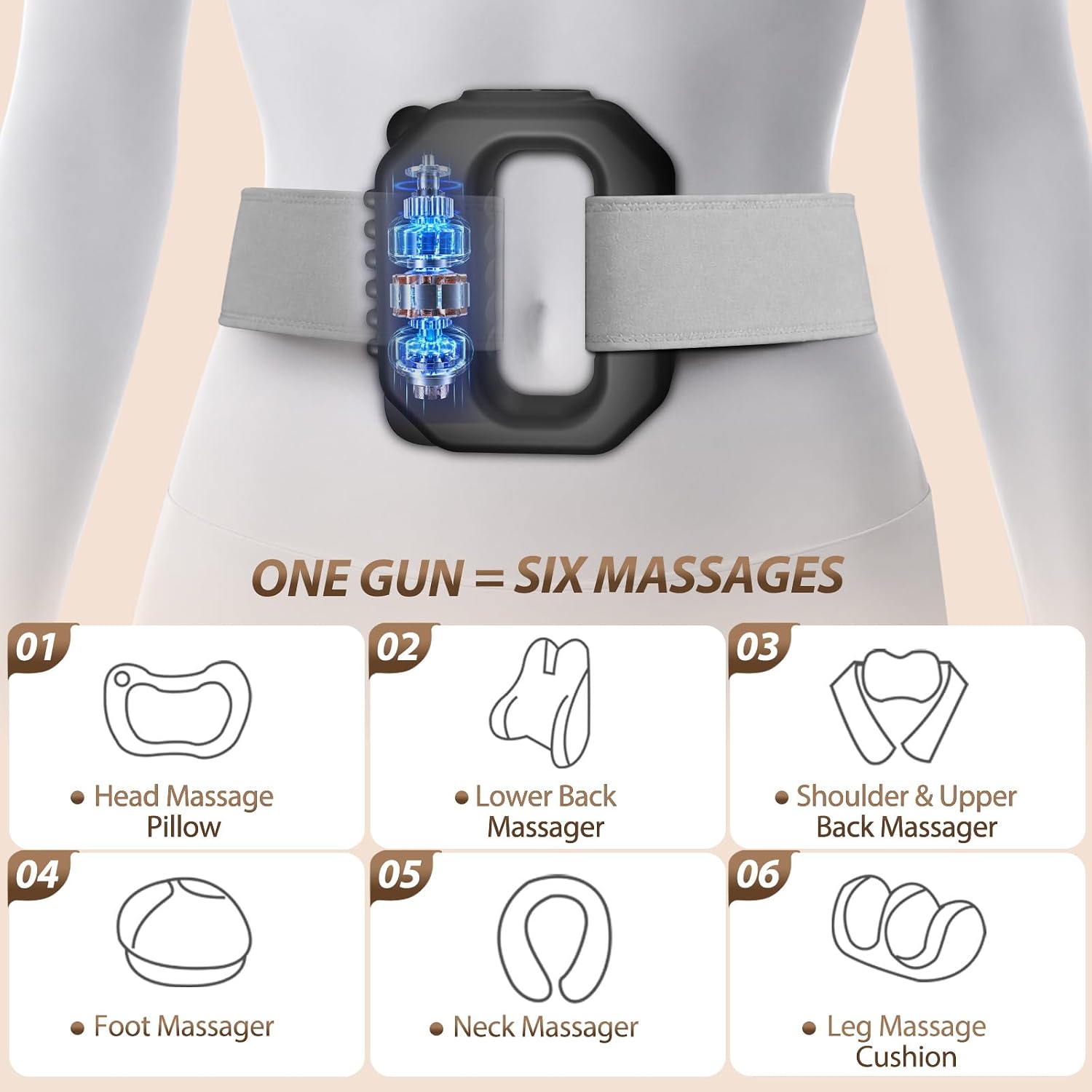 Hands-Free Wearable Fascia Massager