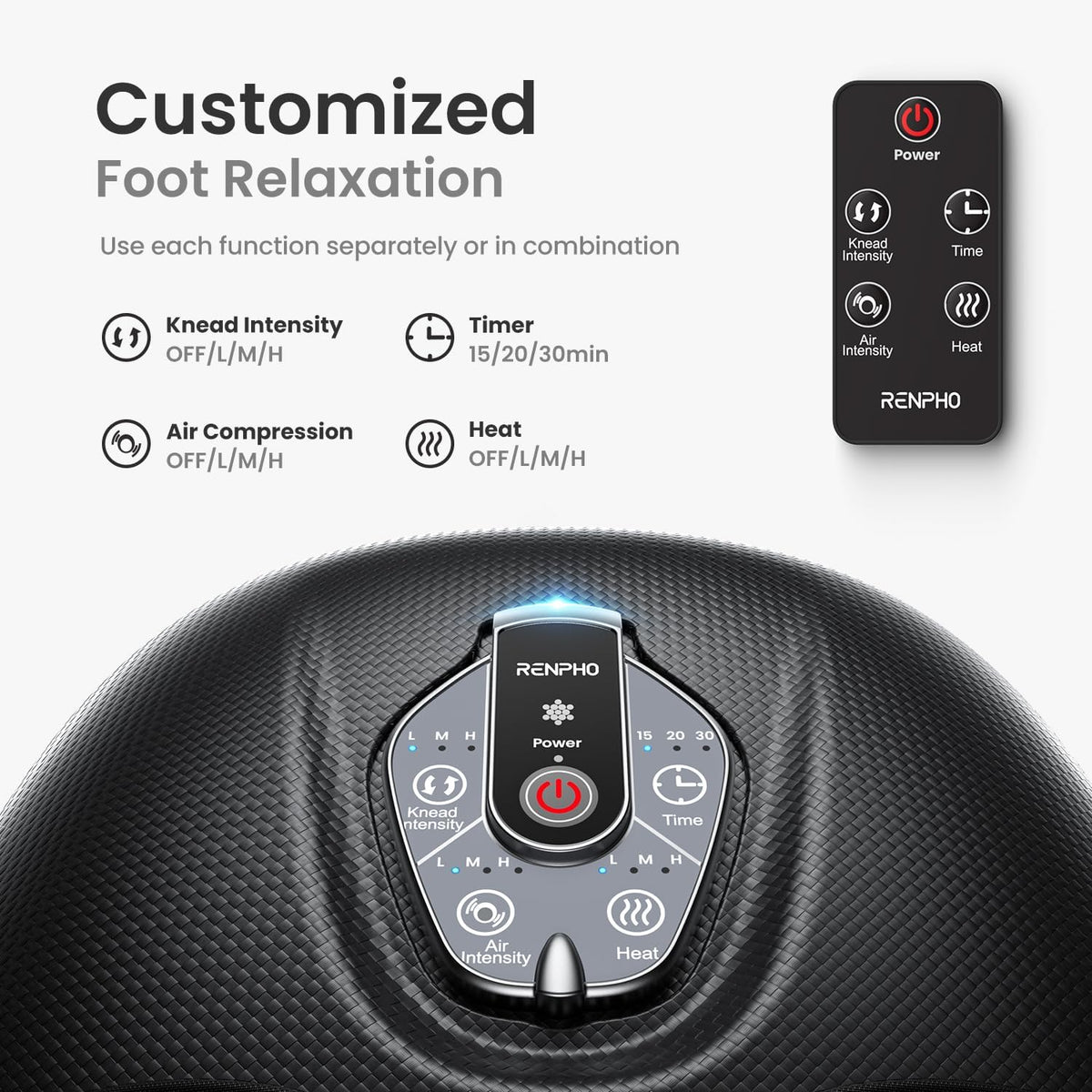Professional Shiatsu Foot Massager with Heat