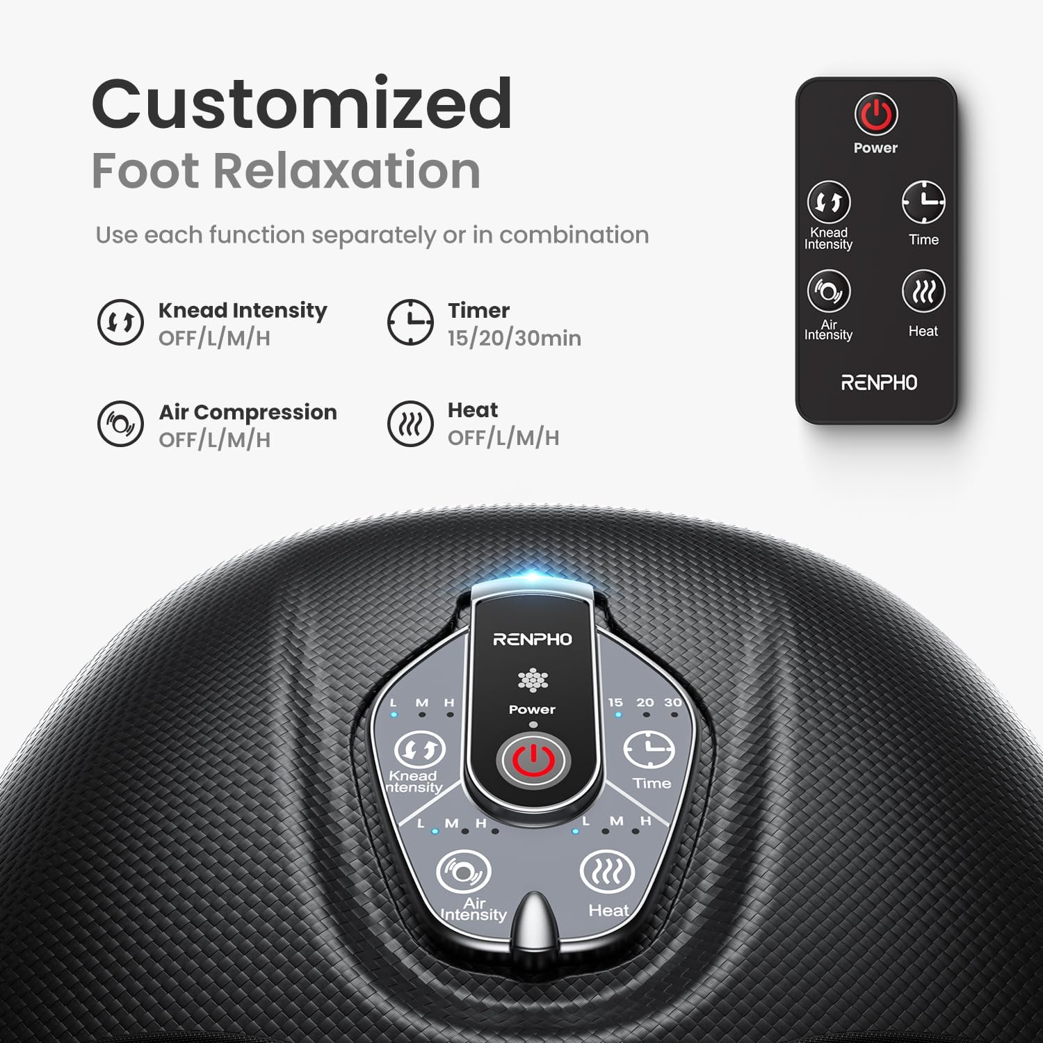 Professional Shiatsu Foot Massager with Heat